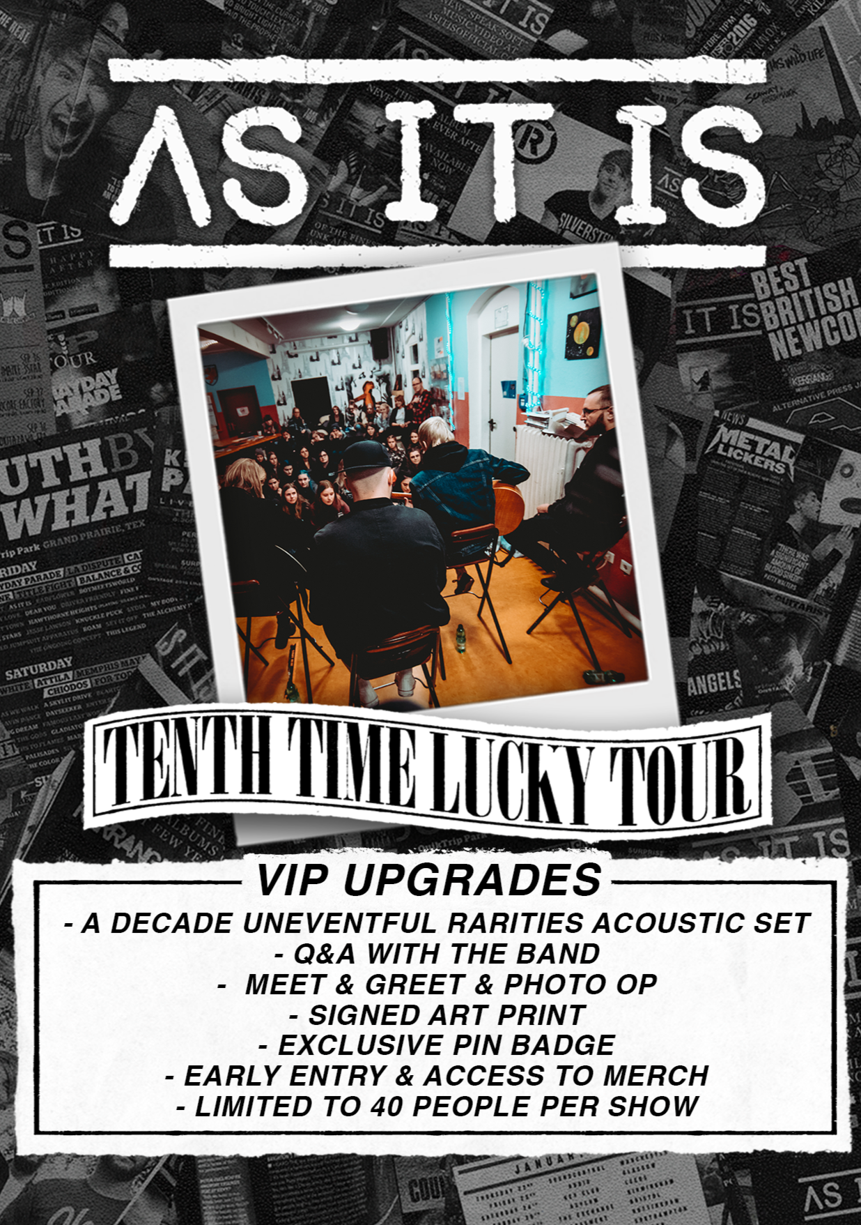 TENTH TIME LUCKY TOUR VIP UPGRADE - 11/8 - NEW YORK, NY - LE POISSON ROUGE