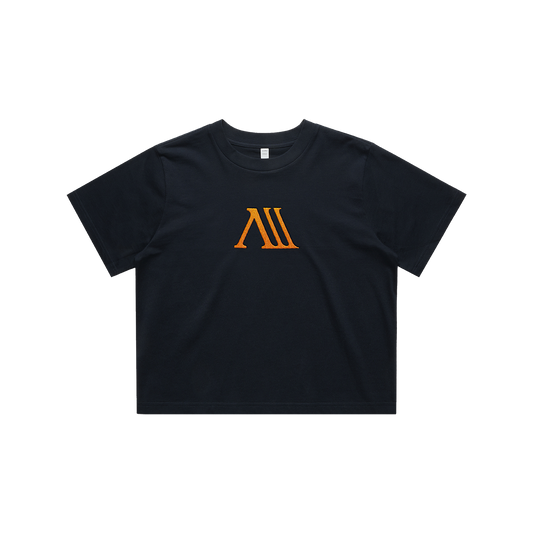 Eras Embroidered Crop Top - NHEA - Navy